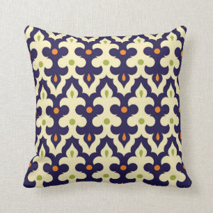 Damask Spring arabesque Moroccan pattern preppy Cushion