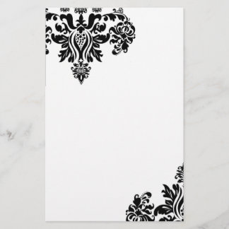 Damask stationary stationery