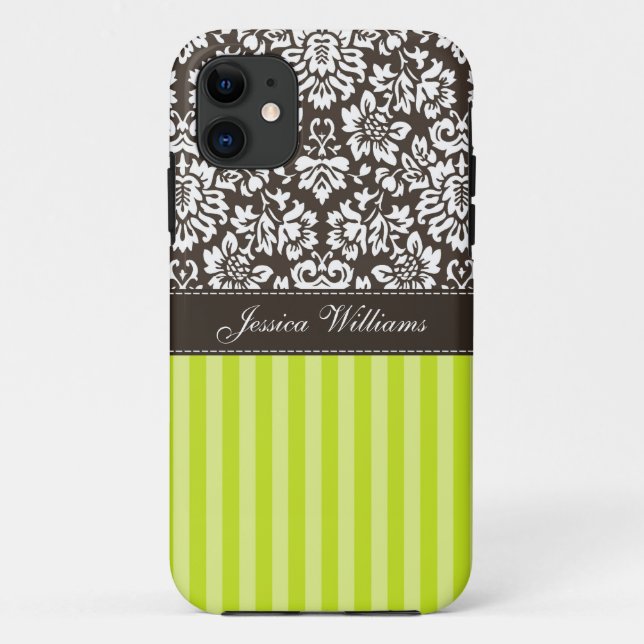Damask & Stripes Case-Mate iPhone Case (Back)