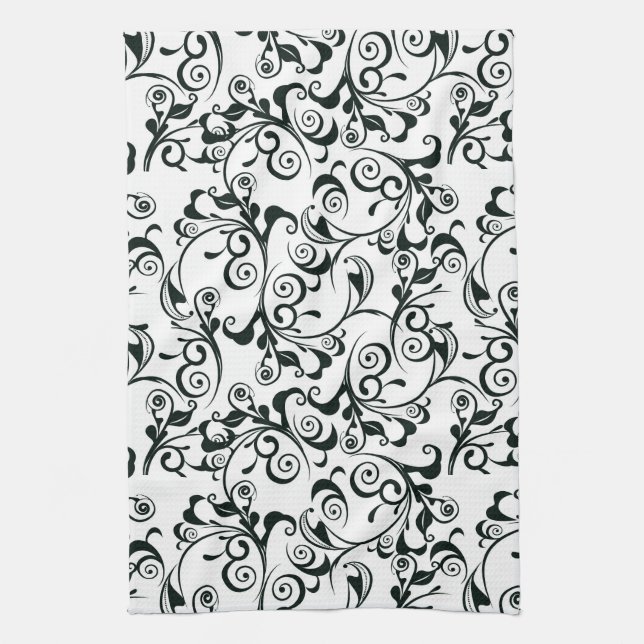 Damask Tea Towel (Vertical)