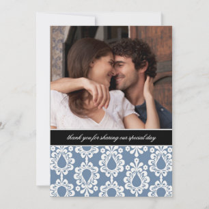 Damask Thank You Notes {Blue}