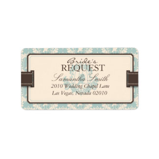 Damask Tweets Address Label