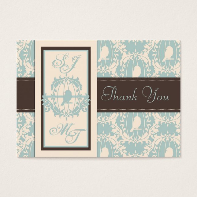 Damask Tweets TY Notecard (Front)