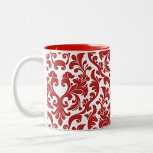 Damask Two-Tone Coffee Mug