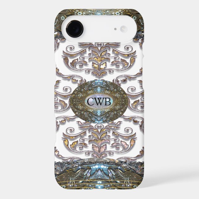 Damask Veyla Baroque 6/6s  Romantic Monogram Case-Mate iPhone Case (Back)