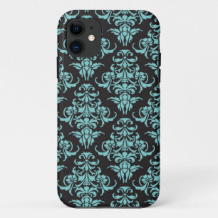 Damask vintage chandelier wallpaper floral pattern iPhone 11 case