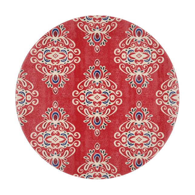 Damask Vintage: Flourish Seamless Pattern. Cutting Board (Front)
