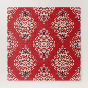 Damask Vintage: Flourish Seamless Pattern. Jigsaw Puzzle