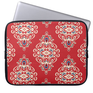 Damask Vintage: Flourish Seamless Pattern. Laptop Sleeve