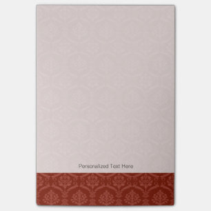 Damask wallpaper 3 post-it notes