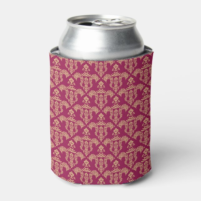 Damask wallpaper 4 can cooler (Can Front)