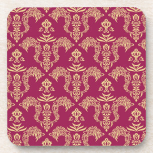 Damask wallpaper 4 coaster