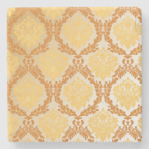 Damask wallpaper 5 stone coaster