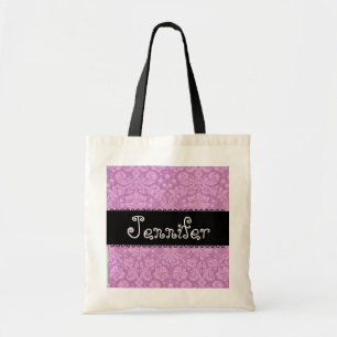 Damask Wedding Bridesmaid Favour Tote Bag