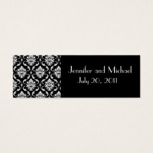 Damask Wedding Favour Gift Tags