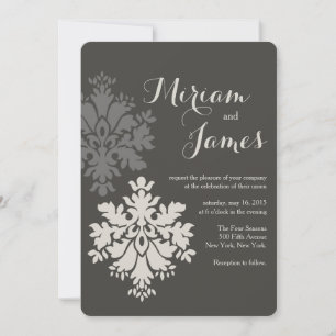 Damask Wedding Invitation