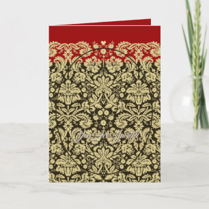 Damask Wedding Invitation Tan-Choose BackGround