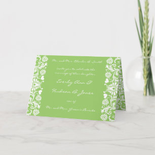 Damask Wedding Invitation You Choose Colour