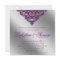 Damask Wedding Invite Sparkle Silver Purple