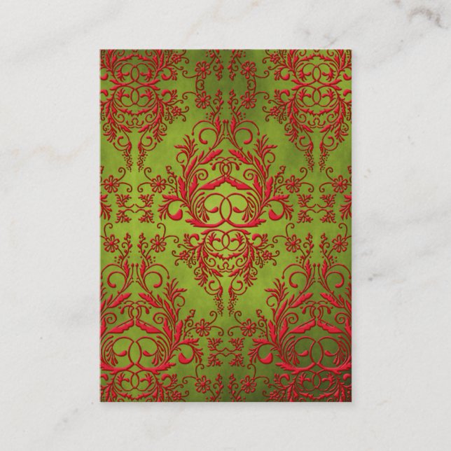 Damask Wildflowers, ELECTRA Business Card (Front)