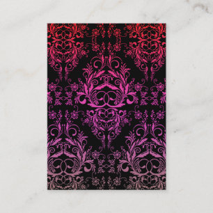 Damask Wildflowers, MIDNIGHT MASQUERADE Business Card