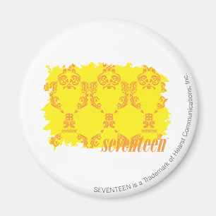 Damask Yellow-Orange 2 Magnet