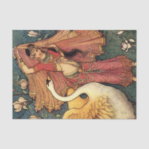 “Damayanti and the Swan” by Warwick Goble Tissue Paper