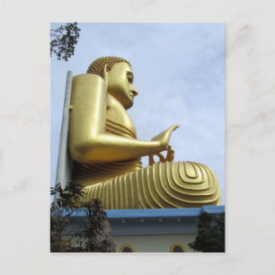 dambulla buddha side postcard