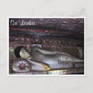 dambulla cave buddha postcard