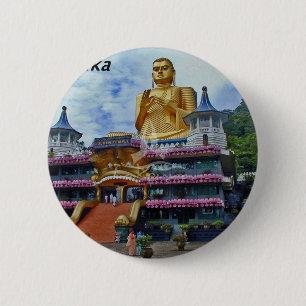 dambulla-cave-temple-sri-lanka angie. 6 cm round badge