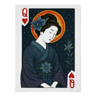 Dame der Herzen – Japan Geisha Poster