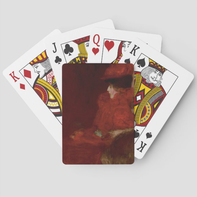 Dame im Fauteuil by Gustav Klimt Playing Cards (Back)