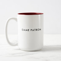 Dame Patron | Boss Lady | Custom French Coffee Mug