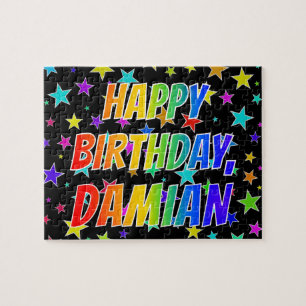 "DAMIAN" First Name, Fun "HAPPY BIRTHDAY" Jigsaw Puzzle