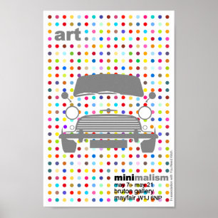 Damian's Classic Mini Cooper art Poster