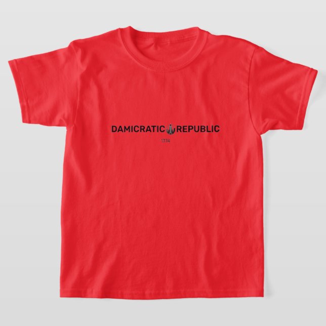 Damicratic kids T-Shirt (Laydown)