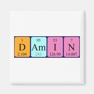 Damin periodic table name magnet