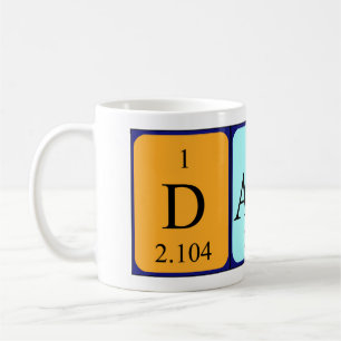 Damla periodic table name mug