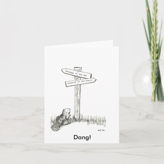 Dammed If You Do, Dammed If You Don't Note Card (Front)