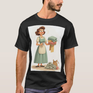 Dammit Mum Laundry Chaos Frustrated Housewife Vint T-Shirt