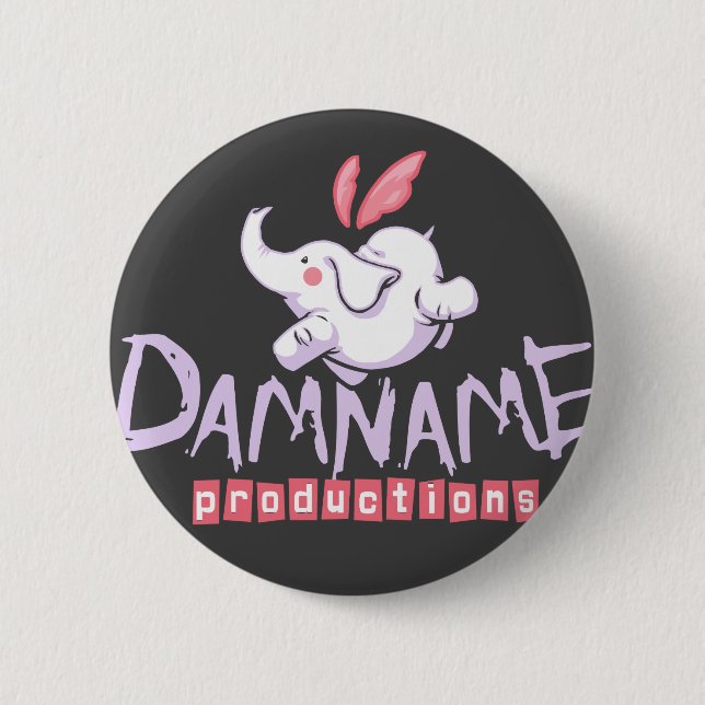 Damname Productions Button (Front)