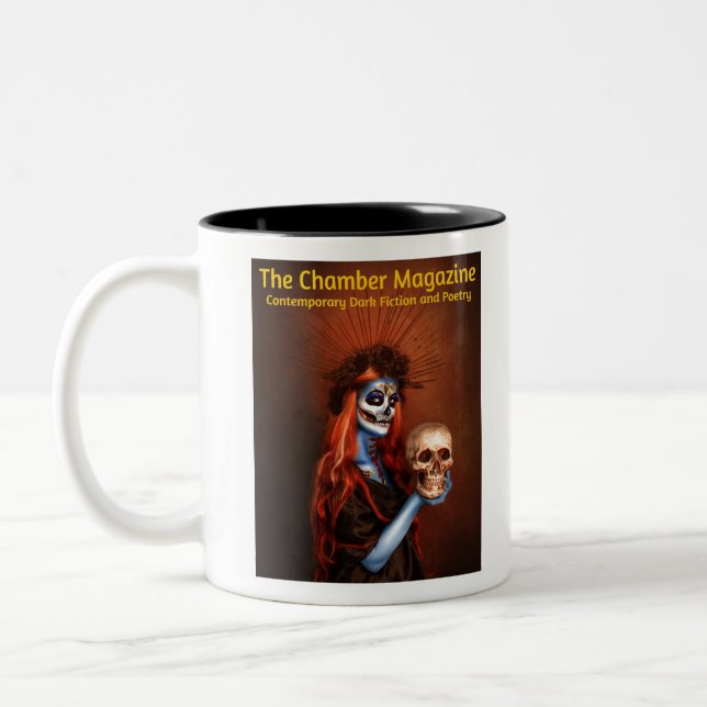 Damnatia--The Chamber Magazine Logo Two-Tone Coffee Mug (Left)
