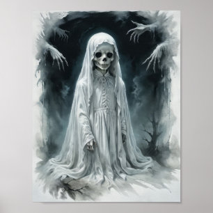 Damned child skeleton ghost poster