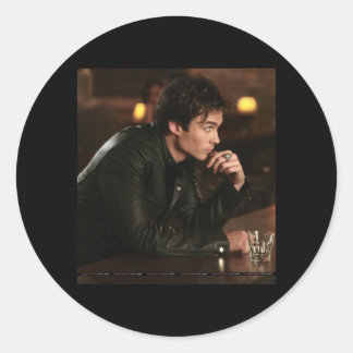 Damon Salvatore Classic Round Sticker