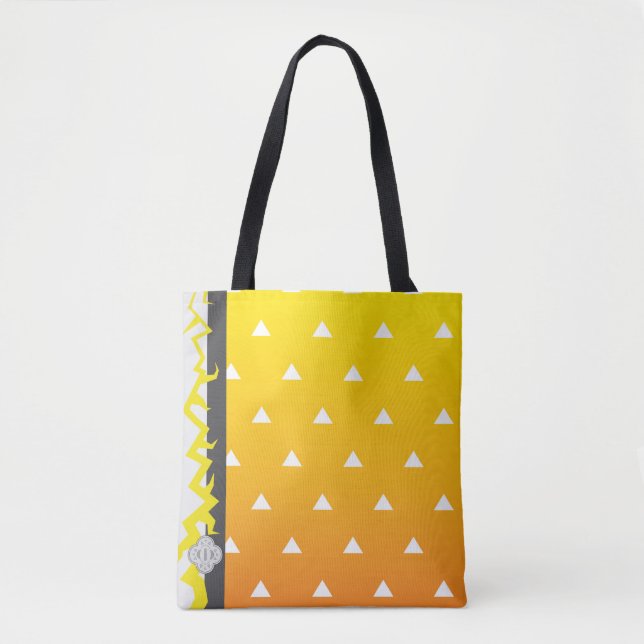 Damon Slayer Kimetsu no Yaiba Zenitsu Tote Bag (Front)