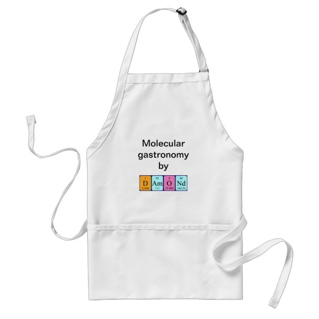 Damond periodic table name apron (Front)