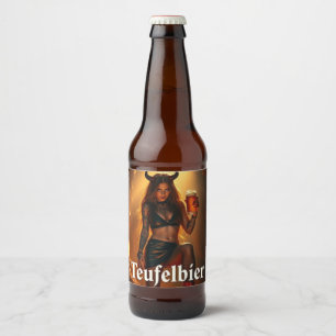 Dämonisches Lady Beer Bottle Label