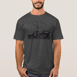 dampflok railroad train locomotive tender romance T-Shirt