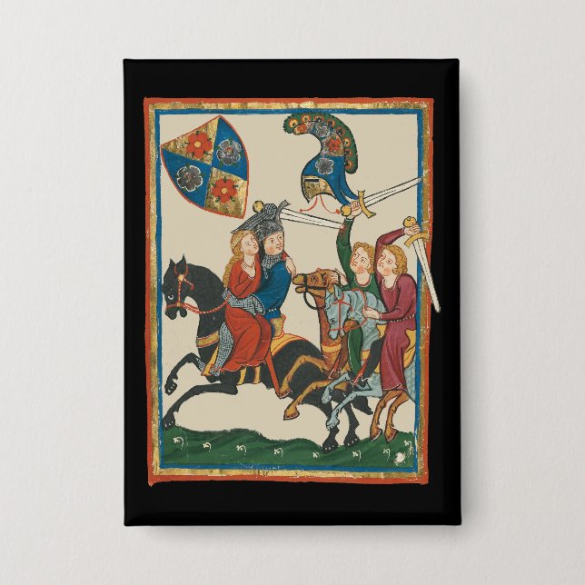 Damsel In Distress, 14th Century Mediaeval Art (Front)