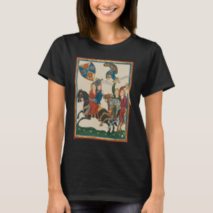 Damsel In Distress, 14th Century Mediaeval Art T-Shirt